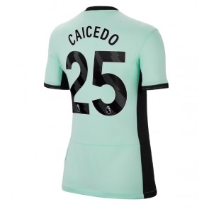 Chelsea Moises Caicedo #25 Rezervni Dres za Ženska 2023-24 Kratak Rukavima